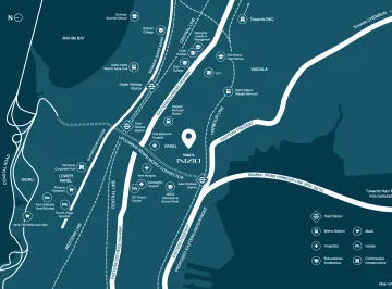 Sobha Inizio location map, Parel